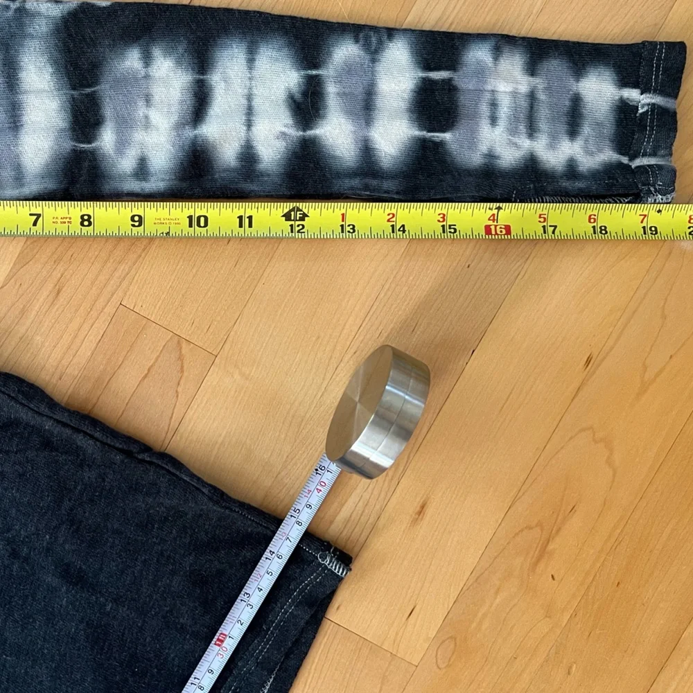 ✌️Psychedelic Groovy Long Sleeve Charcoal/White Tie Dye Free People/We The Free - Picture 8 of 15